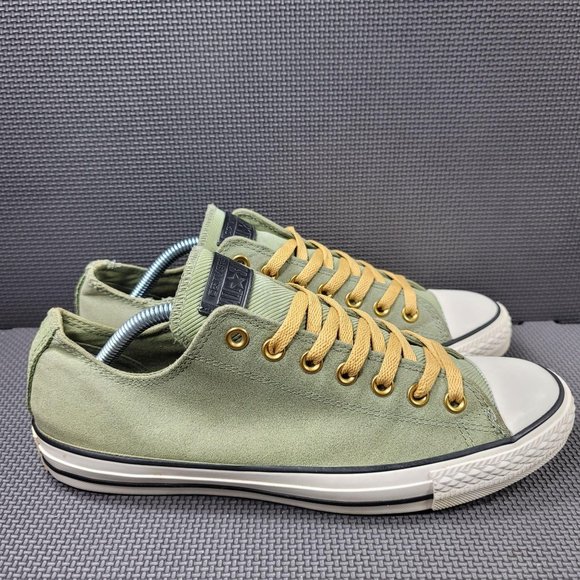 Mens Sz 9 Fatigue Green Converse Ox Low Top Sneake